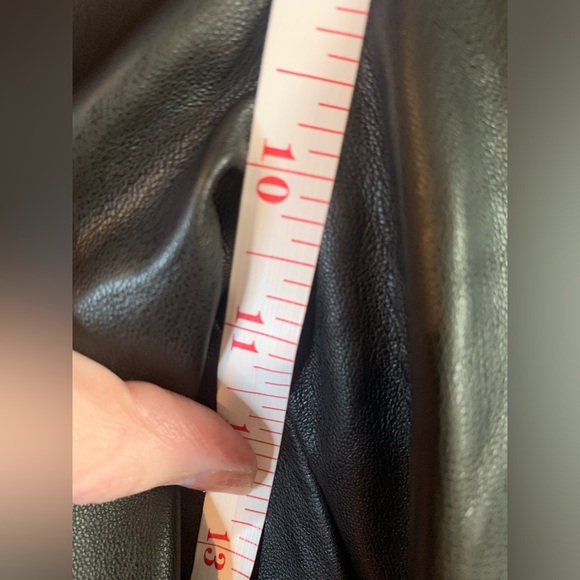 Mustard Seed Black Faux Leather Wide Leg Pants - Picture 5 of 8